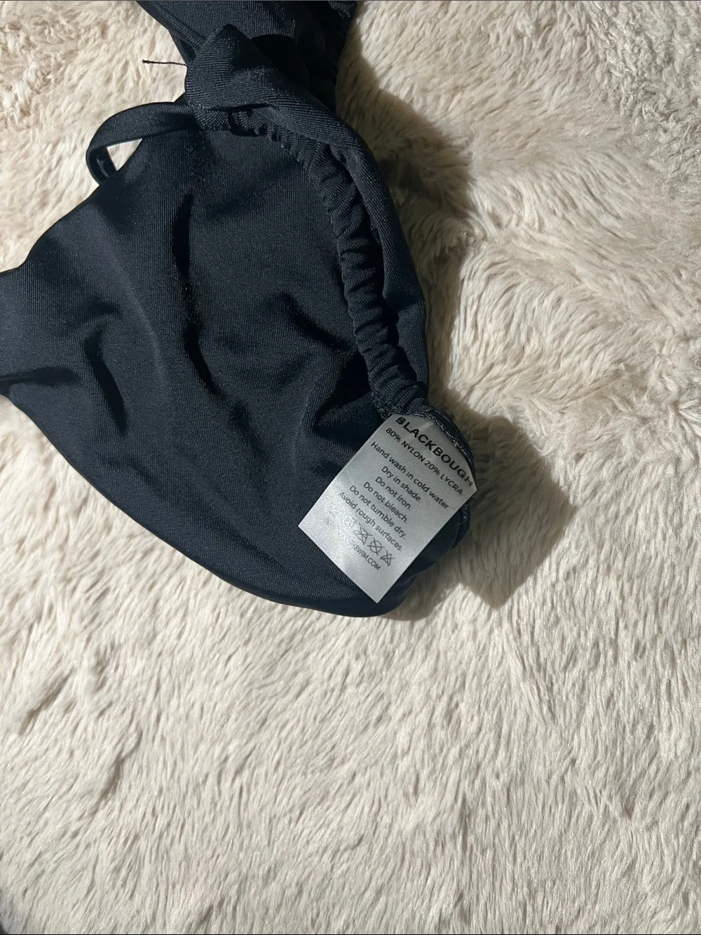 Blackbough Black Tie-Side Triangle Bikini Set